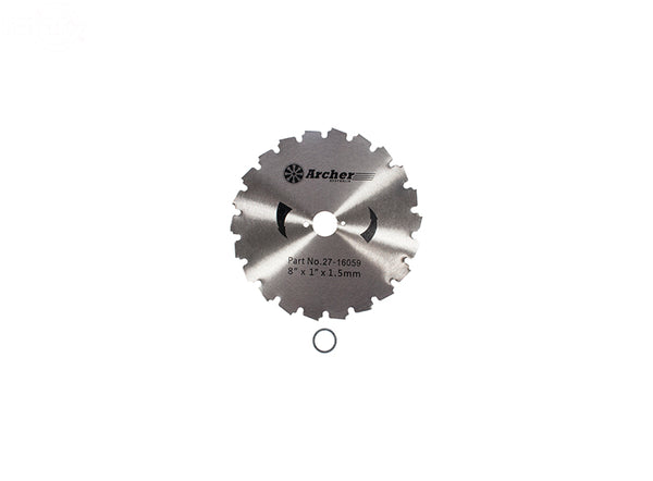 Rotary 16059 BRUSH BLADE 8" X 1" 22T Replaces Rotary 8459