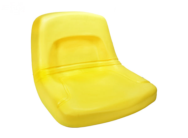 HIGH BACK STEEL PAN SEAT - YELLOW