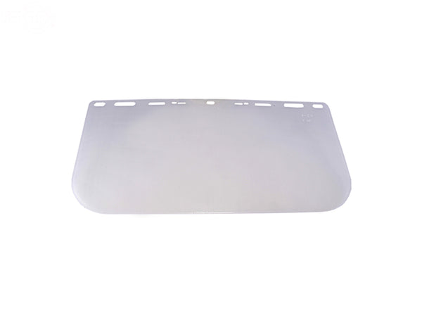 POLYETHYLENE FACE SHIELD CLEAR 8"x 15"x .040" thick. Meets ANSI Z87.1