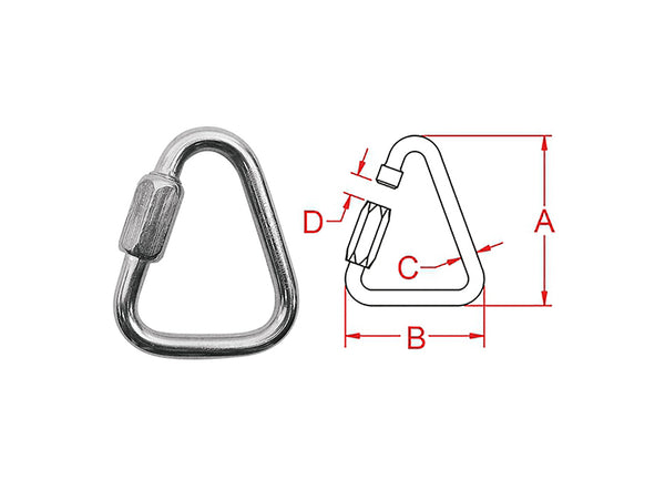 Rotary 16990 QUICK LINK TRIANGLE 4.84"