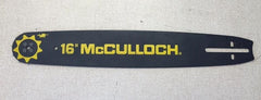 91090A 16" McCulloch Sprocket Tip 16" Bar 3/8" pitch, 60DL, D176 mount .050 ga Vintage NOS.
