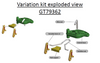 GT79362 Variation Kit General Transmission replaces John Deere MIA12755, MIA12483