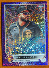 2022 Topps Chrome Rookie Auto Purple Speckle #RA-HR Heliot Ramos 88/299 - Giants