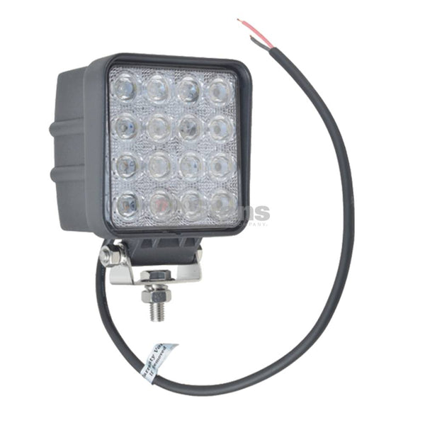 Stens 3000-2099 Work Light, 12-24 Volt, 4 3/8" square, 16 LED, flood replaces 550-10013