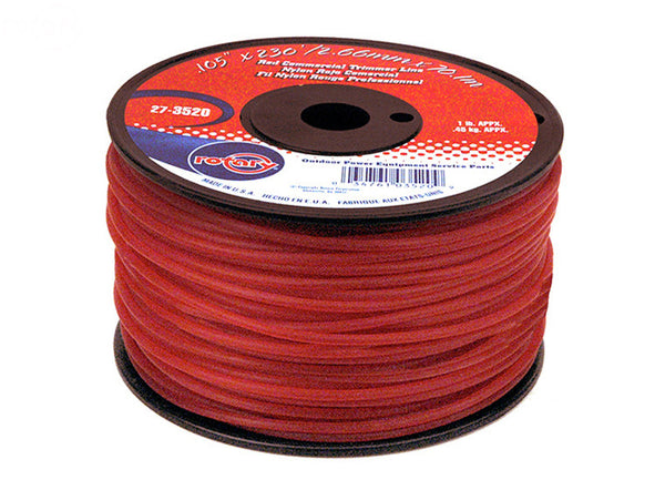 Rotary 3520. TRIMMER LINE  .105 1LB SPOOL RED COMMERCIAL