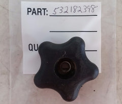 532182398 KNOB.HANDLE.PLASTIC.STAR.BLACK *USED* Husqvarna