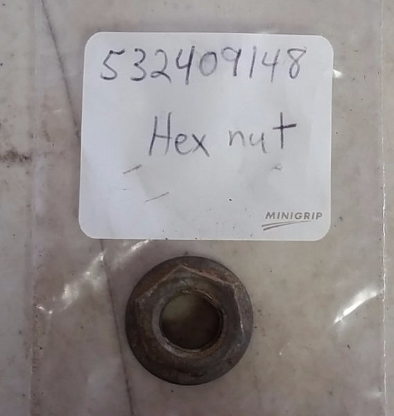 532409148 NUT.HEX.FLANGE.3/8-16.LOCKNUT *USED* Husqvarna