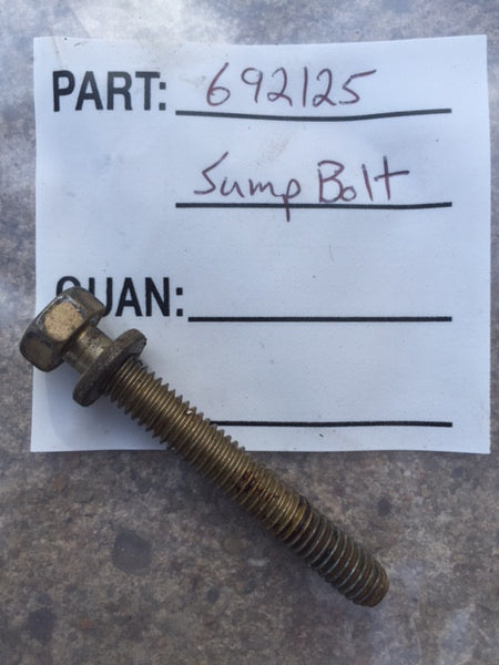 692125 Sump Bolt / Screw *USED* Briggs & Stratton