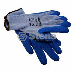 STENS 751-024.  Heavy-Duty Glove Medium / Rubber Palm Coated String Knit
