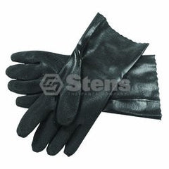 STENS 751-030.  Black Dble. Dip PVC Glove / Large