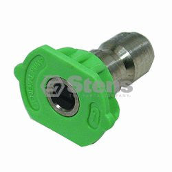 STENS 758-091.  1/4" Composite Spray Nozzle / 4.0 Size, Green, 5 Pack
