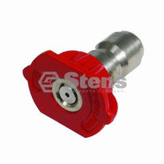 STENS 758-307.  1/4" Quick Coupler Nozzle / 0 Degree, Size 4.5, Red