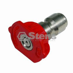 STENS 758-311.  1/4" Quick Coupler Nozzle / 0 Degree, Size 5.0, Red