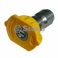 STENS 758-319.  1/4" Quick Coupler Nozzle / 15 Degree, Size 4.0, Yellow