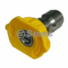 STENS 758-323.  1/4" Quick Coupler Nozzle / 15 Degree, Size 4.5, Yellow