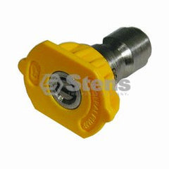 STENS 758-327.  1/4" Quick Coupler Nozzle / 15 Degree, Size 5.0, Yellow