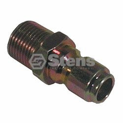 STENS 758-563.  Quick Coupler Plug / 3/8" Pl Steel, Male, 4000 PSI