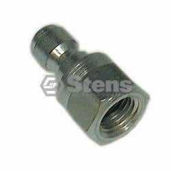 STENS 758-583.  Quick Coupler Plug Female / 1/4" Pl Steel, Female, 5000 PSI