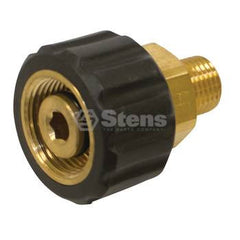 Stens 758-954.  Twist-Fast Coupler / 3/8"M Inlet;22mm x 1.5 F Outlet