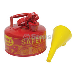 STENS 765-180.  Metal Safety Fuel Can / Eagle 1 Gallon With Funnel