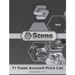 STENS 775-973.  T1 Trade Account Price List / T1 (KA) And List Prices