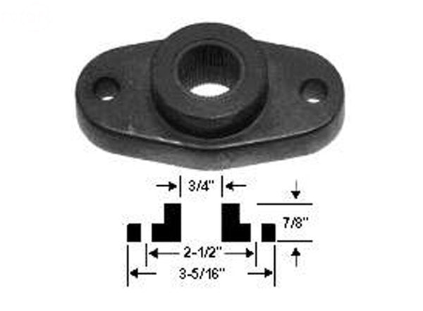 Rotary 7810. ADAPTOR BLADE SPLINED 3/4" replaces MTD: 748-0235, 753-0210, 948-0235, 953-0210