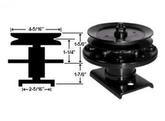 Rotary 8648. QUILL ASSEMBLY AYP 136819, Husqvarna 532106037, 532136819