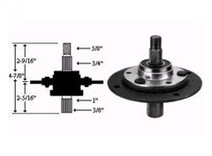 Rotary 8967. ASSEMBLY SPINDLE SHORT MTD 917-0912, 717-0912