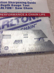 32501 Carlton File-O-Plate .325" pitch fits K1C, K2C, and K3C chain 3/16" file