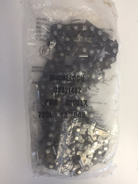 MC-323214-33 18" Chainsaw Chain 72 drive links McCulloch 323214, 32321402