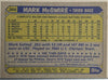 1987 Topps - #366 Mark McGwire Rookie Card RC Oakland Athletics