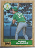 1987 Topps - #366 Mark McGwire Rookie Card RC Oakland Athletics